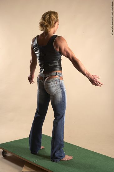 Casual Woman White Standing poses - ALL Muscular medium blond Standing poses - simple Academic