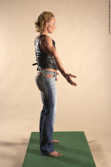 Casual Woman White Standing poses - ALL Muscular medium blond Standing poses - simple Academic