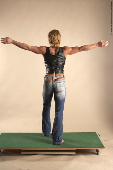 Casual Woman White Standing poses - ALL Muscular medium blond Standing poses - simple Academic