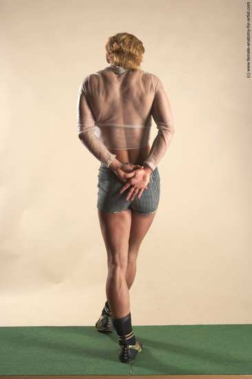Casual Woman White Standing poses - ALL Muscular medium blond Standing poses - simple Academic