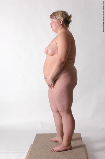 Nude Woman White Standing poses - ALL Overweight medium colored Standing poses - simple Pinup