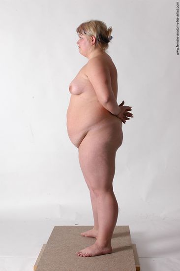 Nude Woman White Standing poses - ALL Overweight medium colored Standing poses - simple Pinup