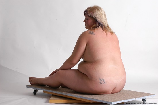 Nude Woman White Sitting poses - ALL Overweight medium colored Sitting poses - simple Pinup