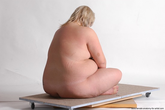 Nude Woman White Sitting poses - ALL Overweight medium colored Sitting poses - simple Pinup