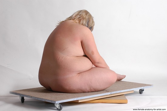 Nude Woman White Sitting poses - ALL Overweight medium colored Sitting poses - simple Pinup