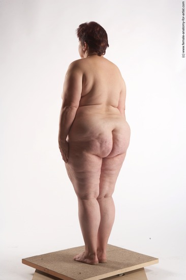 Nude Woman White Standing poses - ALL Overweight short colored Standing poses - simple Pinup