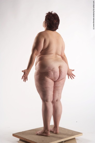 Nude Woman White Standing poses - ALL Overweight short colored Standing poses - simple Pinup