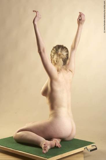 Nude Woman White Standing poses - ALL Slim Standing poses - bend over long blond Pinup