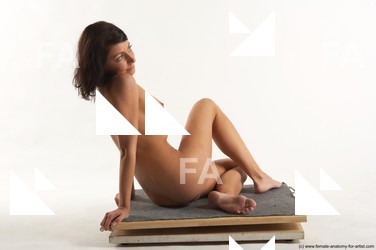 Nude Woman White Standing poses - ALL Slim medium brown Standing poses - simple Pinup