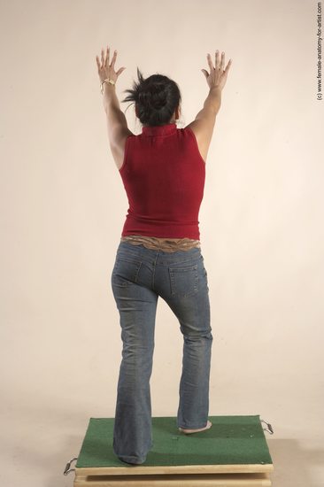 Casual Woman Multiracial Standing poses - ALL Slim long black Standing poses - simple Academic