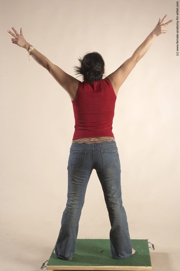 Casual Woman Multiracial Standing poses - ALL Slim long black Standing poses - simple Academic