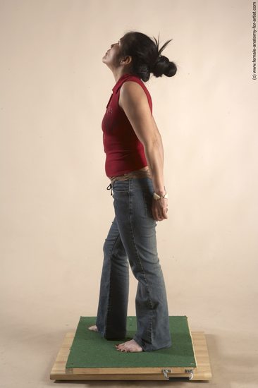 Casual Woman Multiracial Standing poses - ALL Slim long black Standing poses - simple Academic