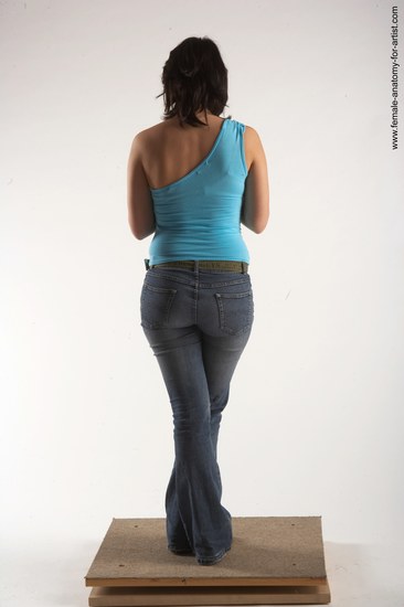 Casual Woman White Standing poses - ALL Slim medium brown Standing poses - simple Academic