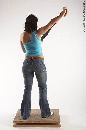 Casual Woman White Standing poses - ALL Slim medium brown Standing poses - simple Academic