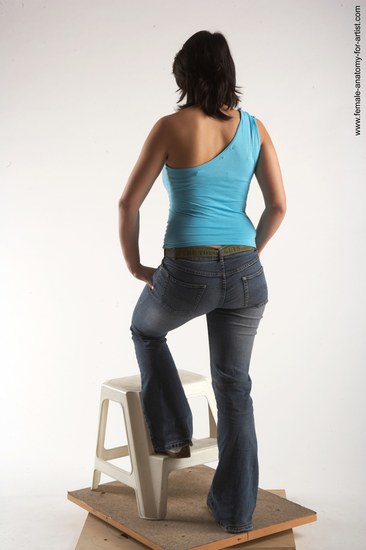 Casual Woman White Standing poses - ALL Slim medium brown Standing poses - simple Academic