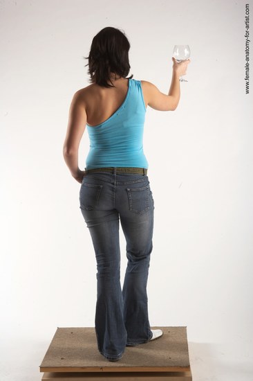 Casual Woman White Standing poses - ALL Slim medium brown Standing poses - simple Academic