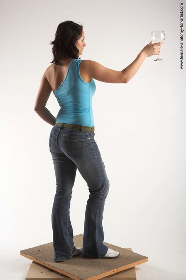 Casual Woman White Standing poses - ALL Slim medium brown Standing poses - simple Academic