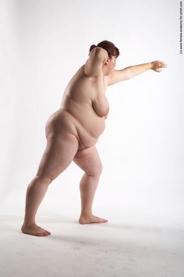 Nude Woman White Standing poses - ALL Overweight short colored Standing poses - simple Pinup