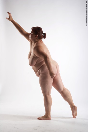 Nude Woman White Standing poses - ALL Overweight short colored Standing poses - simple Pinup