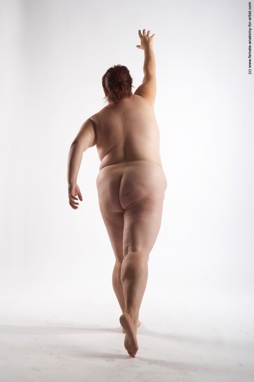 Nude Woman White Standing poses - ALL Overweight short colored Standing poses - simple Pinup