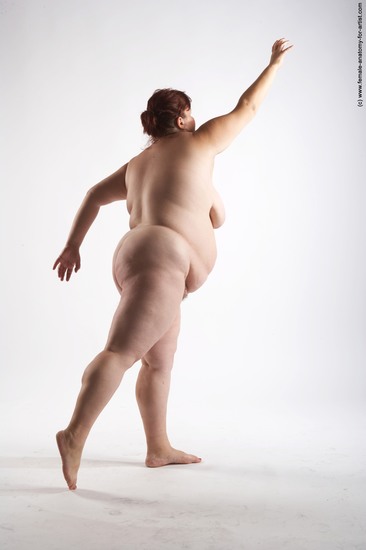 Nude Woman White Standing poses - ALL Overweight short colored Standing poses - simple Pinup