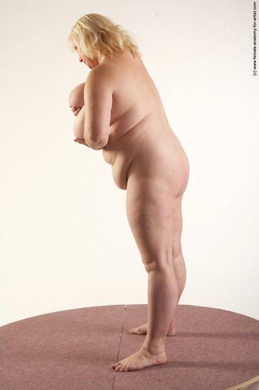 Nude Woman White Standing poses - ALL Overweight medium blond Standing poses - simple Pinup