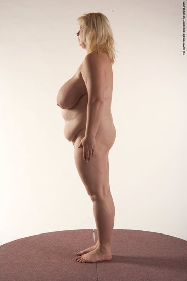 Nude Woman White Standing poses - ALL Overweight medium blond Standing poses - simple Pinup