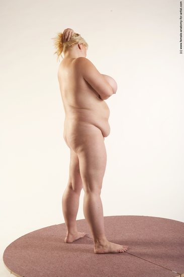 Nude Woman White Standing poses - ALL Overweight medium blond Standing poses - simple Pinup