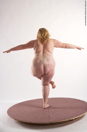 Nude Woman White Standing poses - ALL Overweight long blond Standing poses - simple Pinup