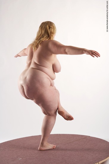 Nude Woman White Standing poses - ALL Overweight long blond Standing poses - simple Pinup