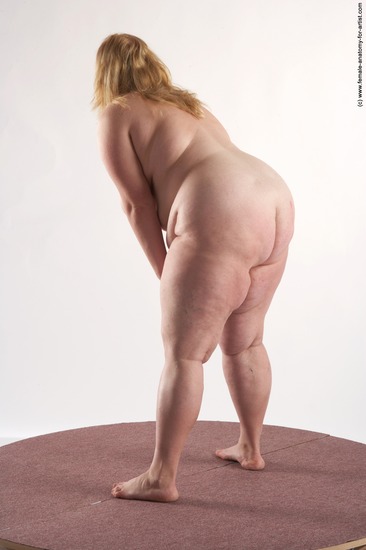 Nude Woman White Standing poses - ALL Overweight long blond Standing poses - simple Pinup