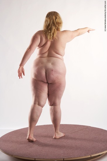 Nude Woman White Standing poses - ALL Overweight long blond Standing poses - simple Pinup