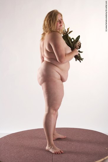 Nude Woman White Standing poses - ALL Overweight medium blond Standing poses - simple Pinup