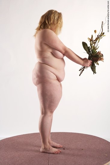 Nude Woman White Standing poses - ALL Overweight medium blond Standing poses - simple Pinup