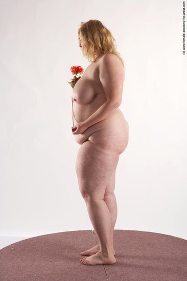 Nude Woman White Standing poses - ALL Overweight medium blond Standing poses - simple Pinup