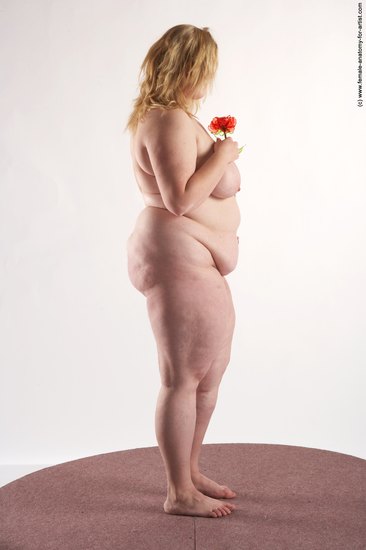 Nude Woman White Standing poses - ALL Overweight medium blond Standing poses - simple Pinup