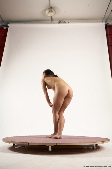 Nude Woman White Sitting poses - ALL Slim long brown Sitting poses - simple Multi angle poses Pinup