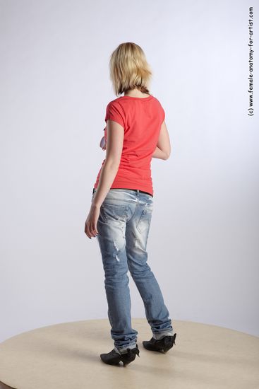 Casual Woman White Standing poses - ALL Slim medium blond Standing poses - simple Academic