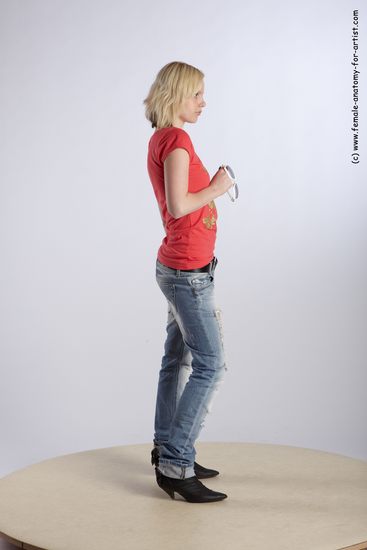 Casual Woman White Standing poses - ALL Slim medium blond Standing poses - simple Academic