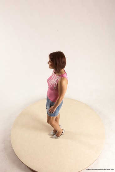 Casual Woman White Standing poses - ALL Slim medium brown Standing poses - simple Multi angle poses Academic