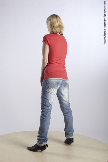 Casual Woman White Standing poses - ALL Slim medium blond Standing poses - simple Academic