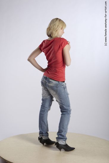 Casual Woman White Standing poses - ALL Slim medium blond Standing poses - simple Academic