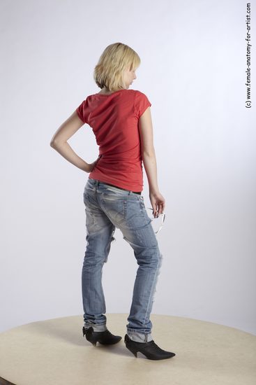 Casual Woman White Standing poses - ALL Slim medium blond Standing poses - simple Academic