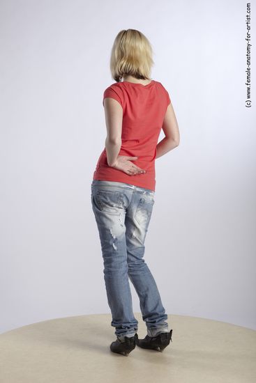 Casual Woman White Standing poses - ALL Slim medium blond Standing poses - simple Academic