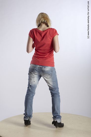 Casual Woman White Standing poses - ALL Slim medium blond Standing poses - simple Academic