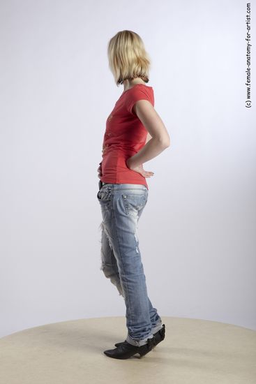 Casual Woman White Standing poses - ALL Slim medium blond Standing poses - simple Academic