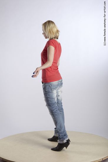 Casual Woman White Standing poses - ALL Slim medium blond Standing poses - simple Academic