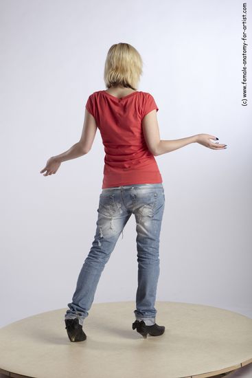 Casual Woman White Standing poses - ALL Slim medium blond Standing poses - simple Academic