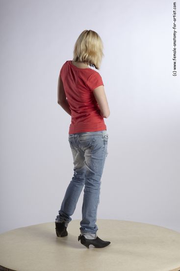 Casual Woman White Standing poses - ALL Slim medium blond Standing poses - simple Academic