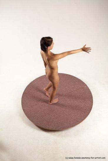 Nude Woman White Standing poses - ALL Slim medium brown Standing poses - simple Multi angle poses Pinup